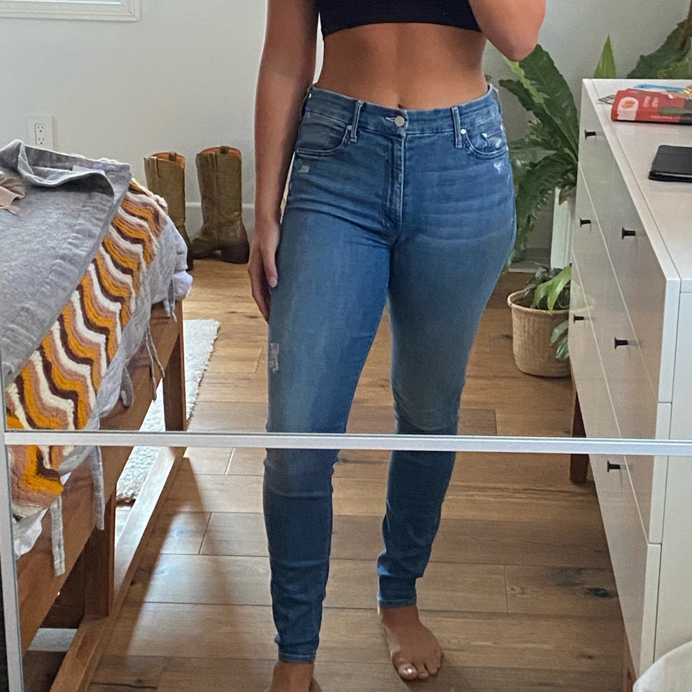 MOTHER high waisted looker jeans / skinny jeans